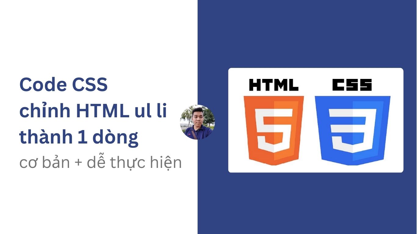 Code css chỉnh html ul li thành 1 dòng – PDL Solutions