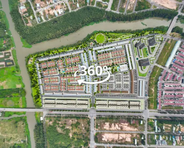 Tour 360° dự án The Oasis Riverside nhìn từ flycam